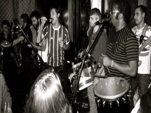 Eugene Hutz from Gogol Bordello and Clark Gayton with Forro in the Dark